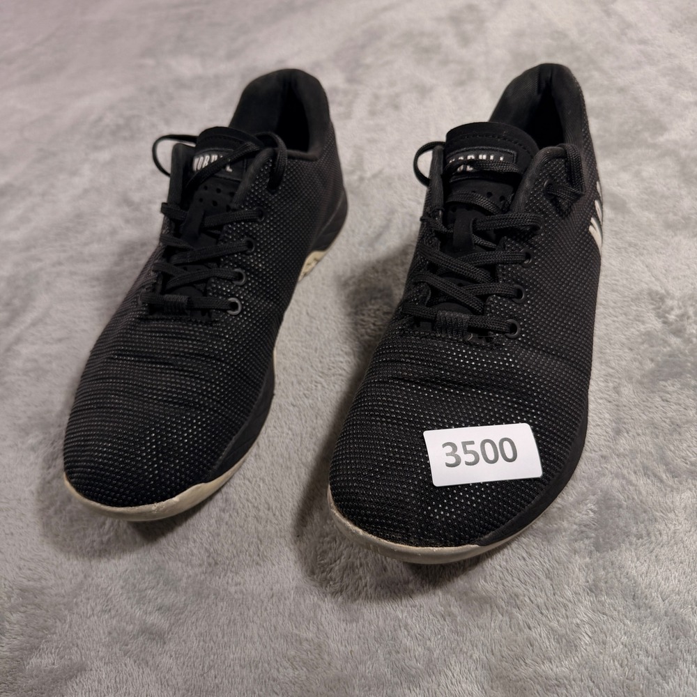 NOBULL SuperFabric Trainer Mens 12.5 Black White Cross‎ Training Shoes